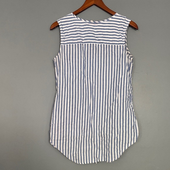 Faded Glory Striped Button-Up Blouse - Picture 4 of 4